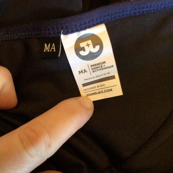 NWOT Jo + Jax Blue/Black Fame Colorblock Sleeveless 1pc Dance Unitard Size MA - Picture 9 of 11